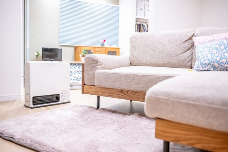 ガスファンヒーター工事後