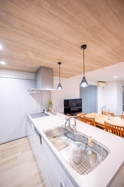 キッチンステディア。ミーレの食洗機を入れ込んで家事楽