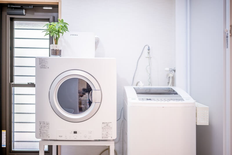 リンナイガス衣類乾燥機・乾太くんを設置した様子